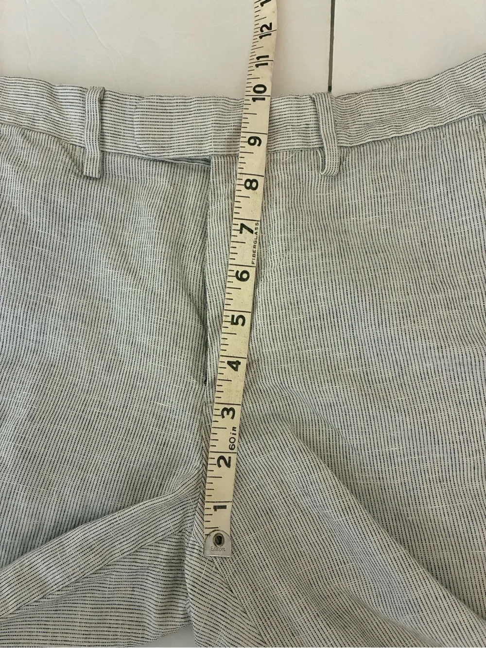 J Crew Men Pants Micro Stripe Linen Blend Bowery 29x32 Luxury Old Money Preppy